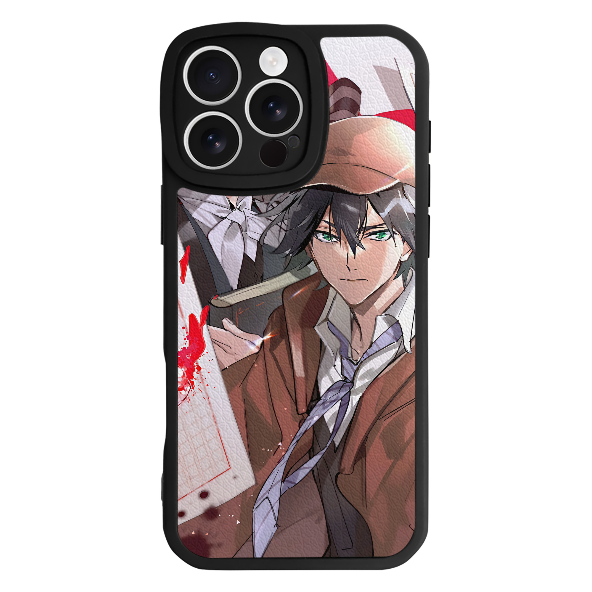 （画像用） 文豪ストレイドッグス Bungo Stray Dogs 【iPhone 16シリーズ対応】シリコンスマホケース（レザー調） 材質：シリコン